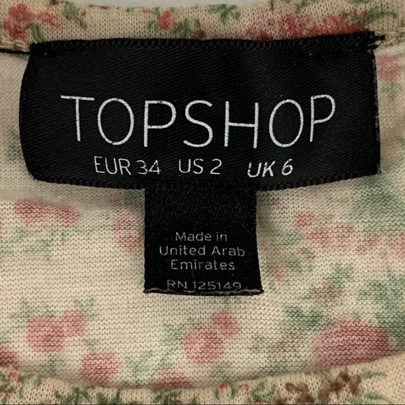 TOPSHOP Floral Tank Top. E4 - Picture 2 of 6